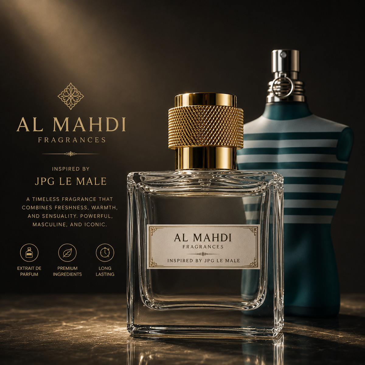 LE MALE PARFUM – Bold, Spicy Scent Inspired by JPG