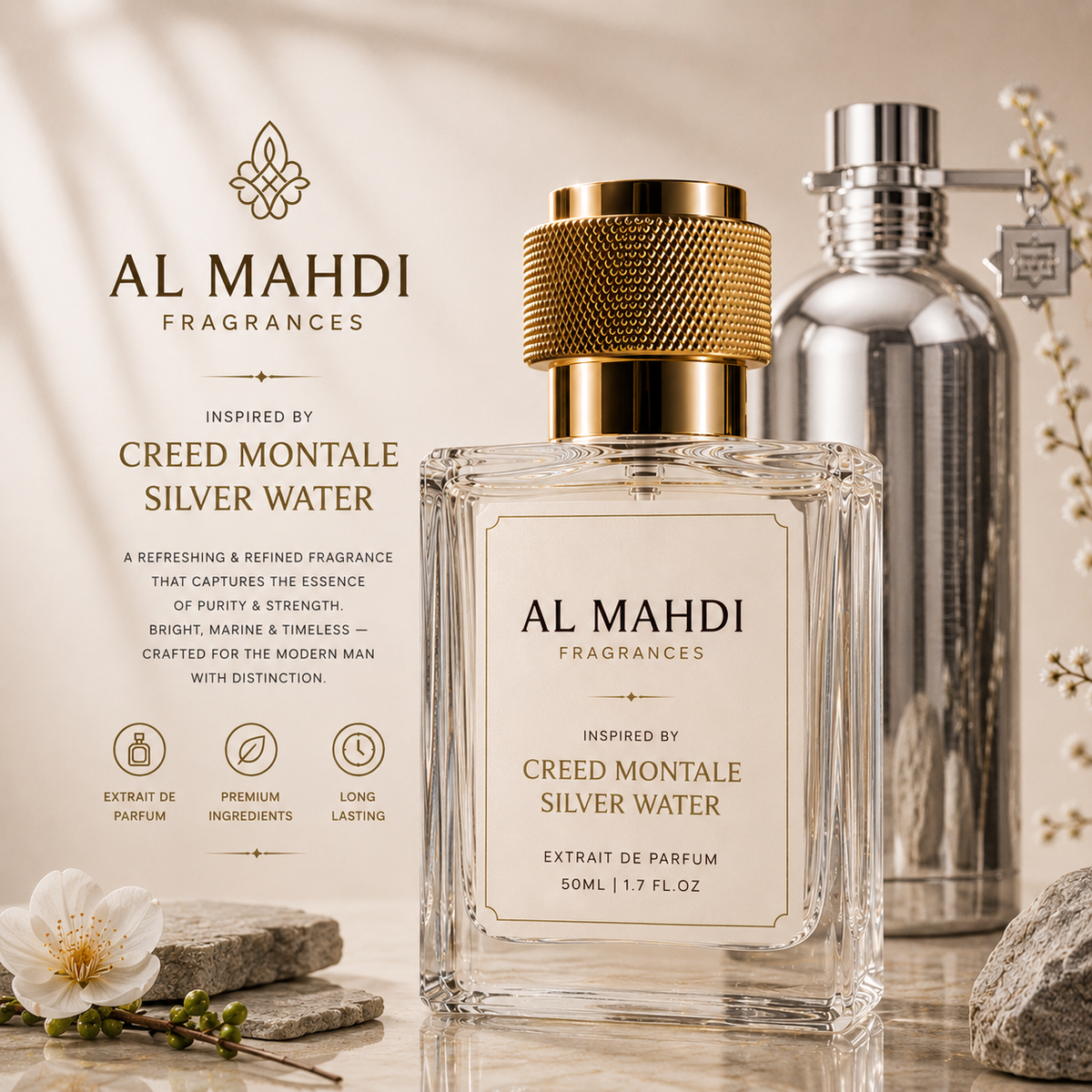 Inspired by creed montale silver water